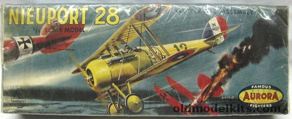 Aurora 1/48 Nieuport 28, 108-79 plastic model kit
